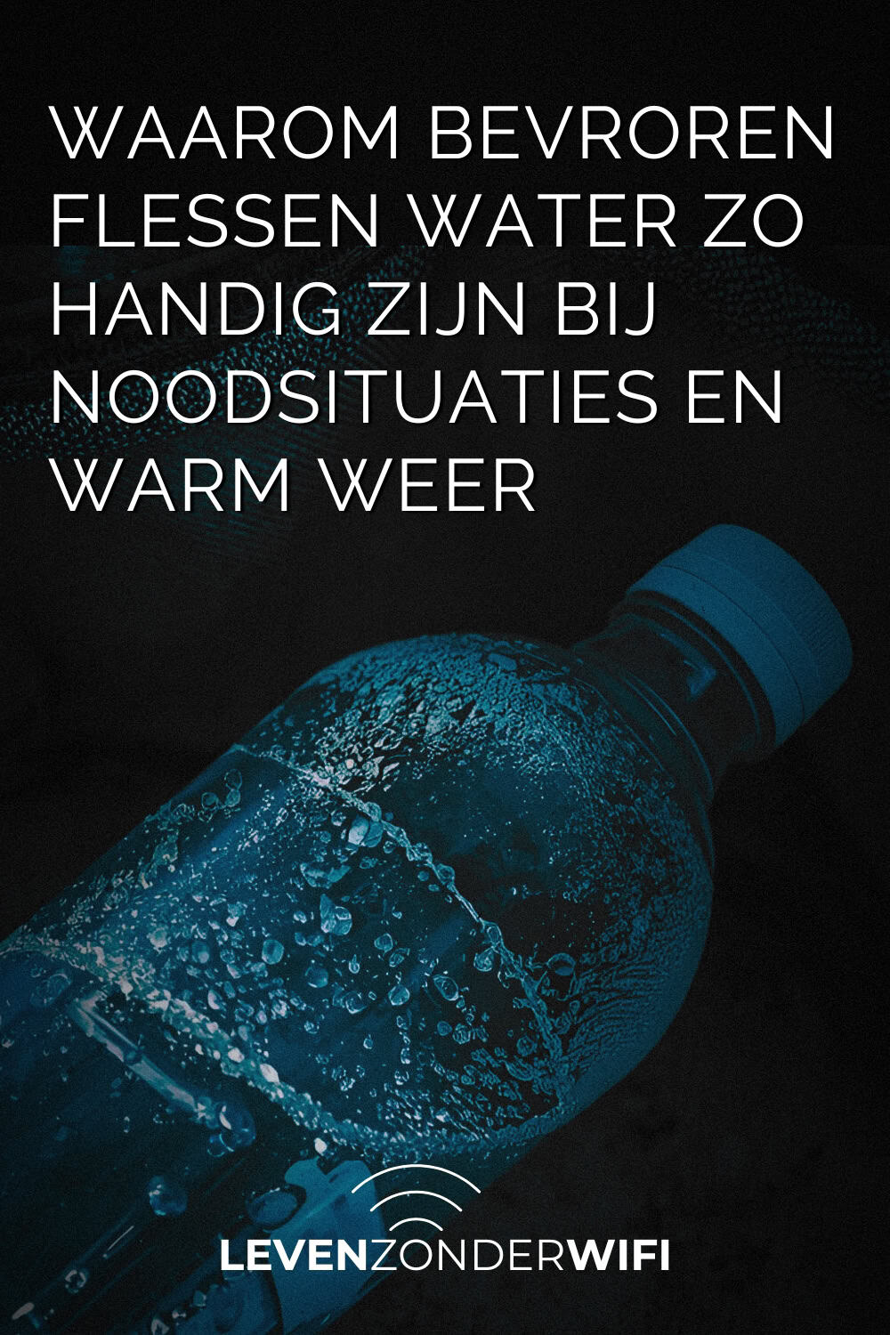 Waarom bevroren flessen water zo handig zijn in noodsituaties en op warme dagen Pinterest - Een bevroren fles water